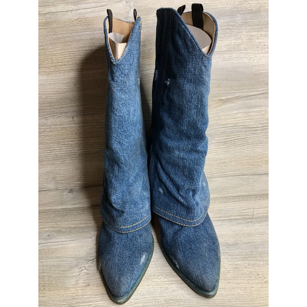 Vince Camuto Boots Denim made in italy NEW 39 Made in italy - Picture 4 of 5